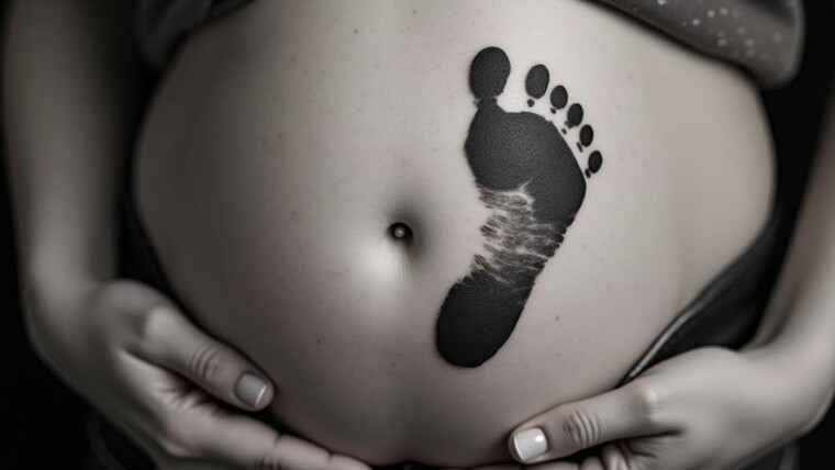 Baby Footprint Tattoo 1