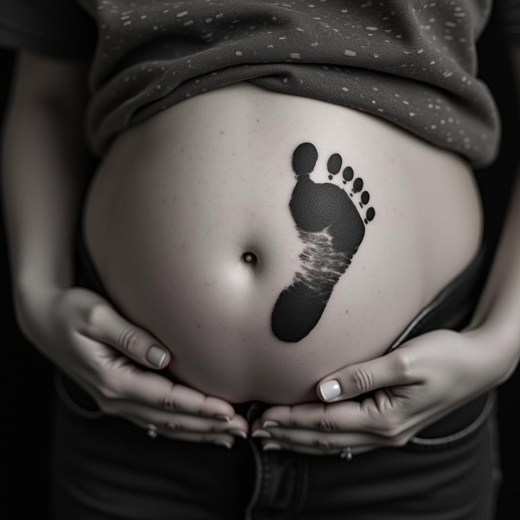 Baby Footprint Tattoo 1