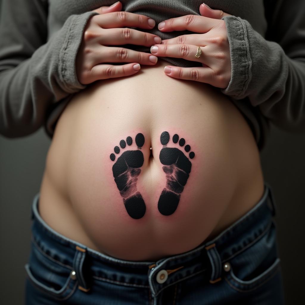 Baby Footprint Tattoo 11