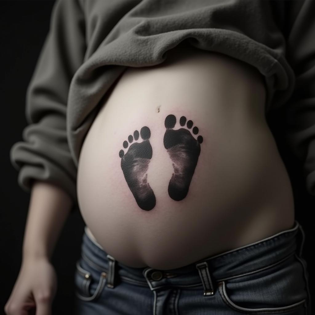 Baby Footprint Tattoo 15