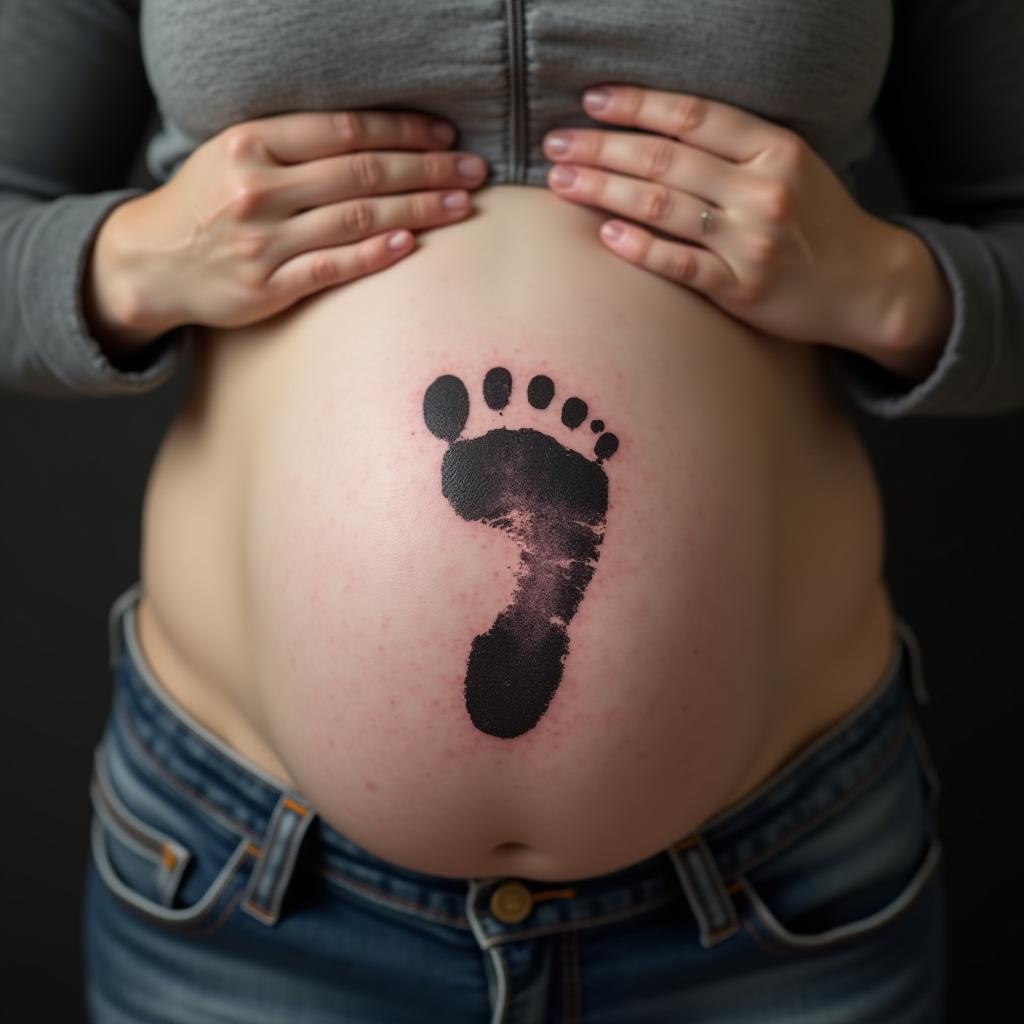 Baby Footprint Tattoo 2