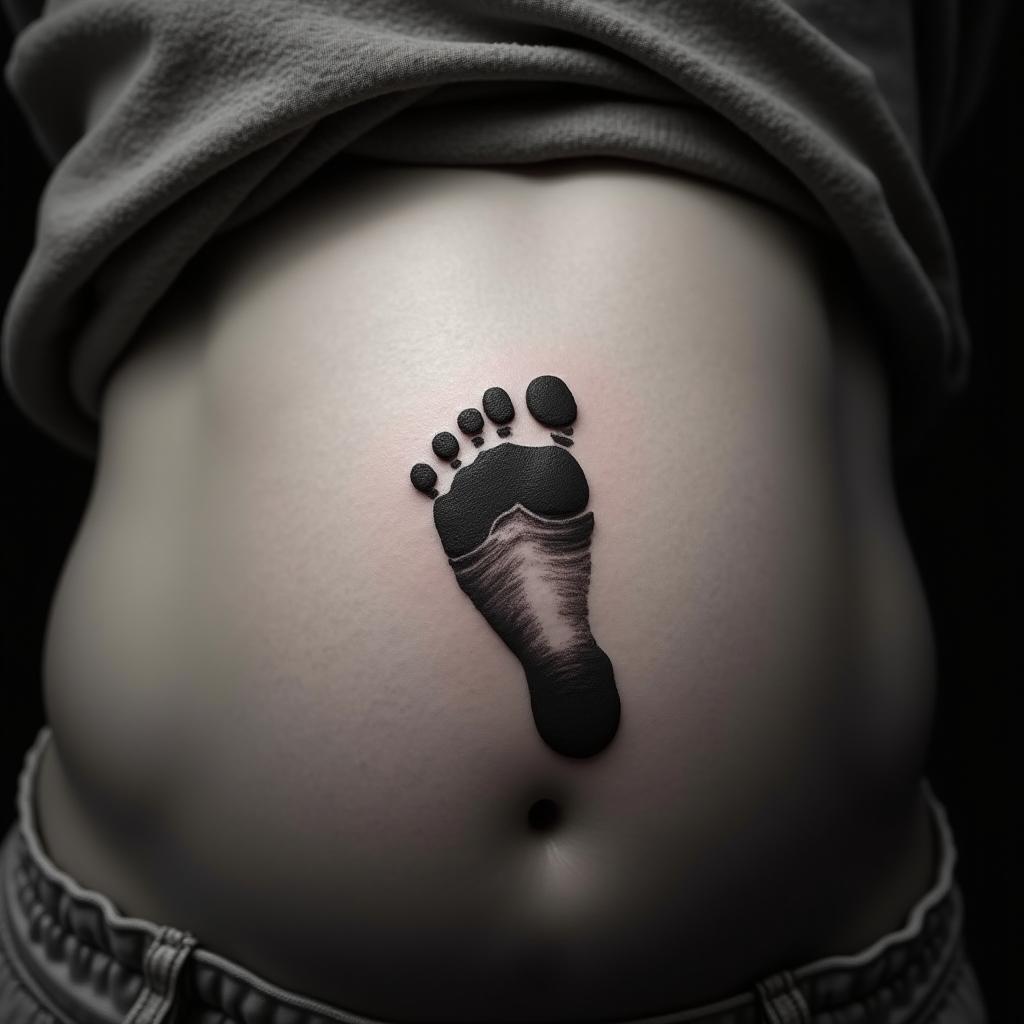 Baby Footprint Tattoo 3