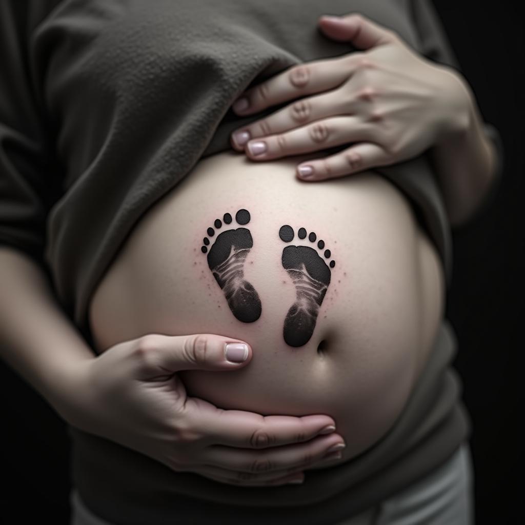 Baby Footprint Tattoo 4