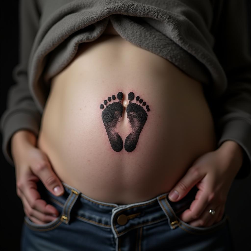 Baby Footprint Tattoo 5