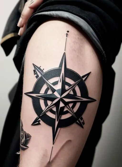 Compass Tattoo 1