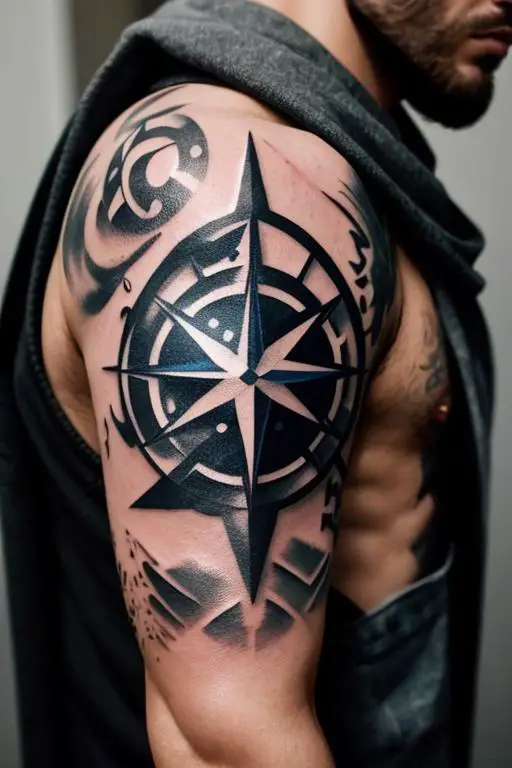 Compass Tattoo 10