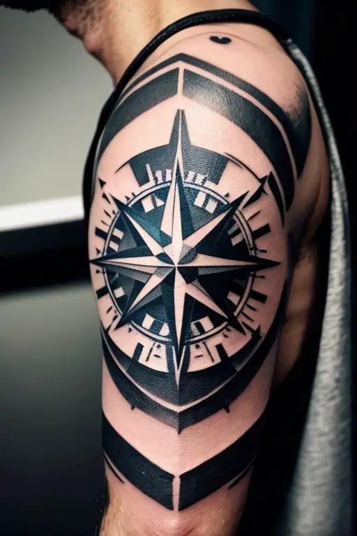 Compass Tattoo 11