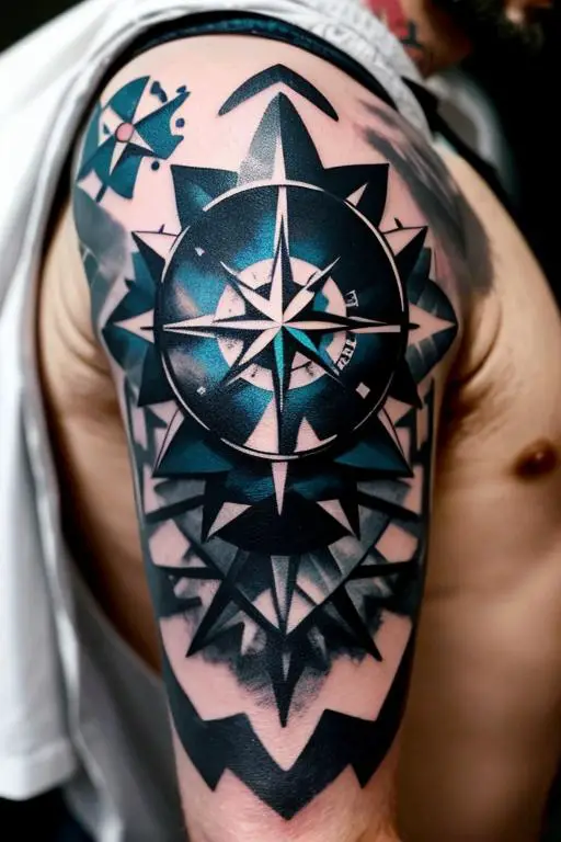 Compass Tattoo 17