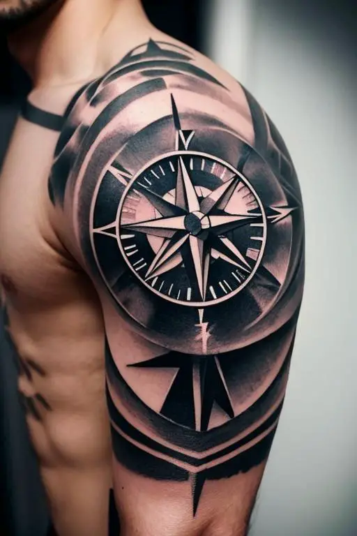 Compass Tattoo 18