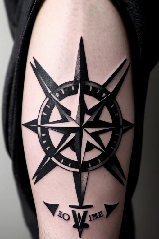 Compass Tattoo 2