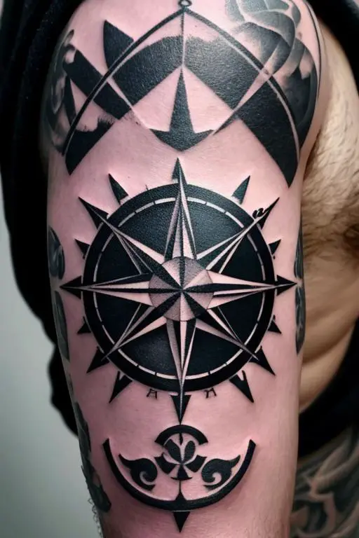 Compass Tattoo 21