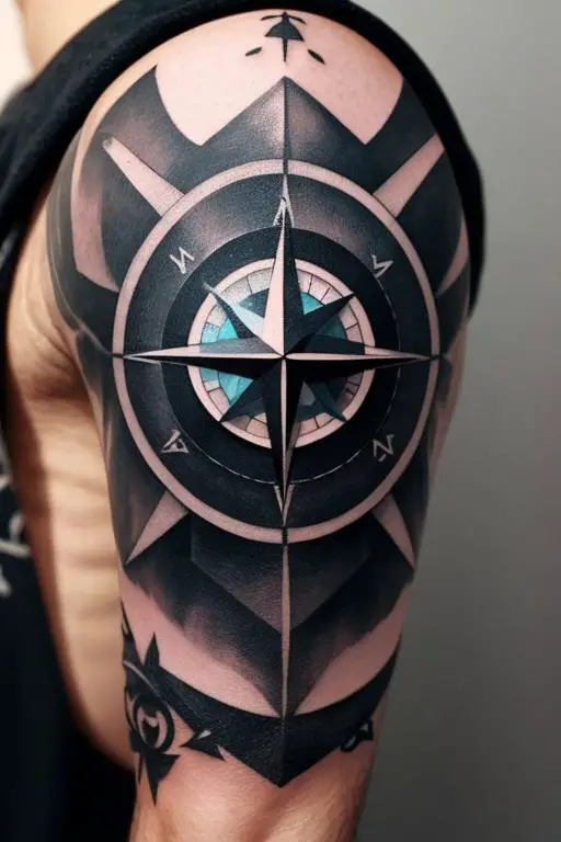 Compass Tattoo 23