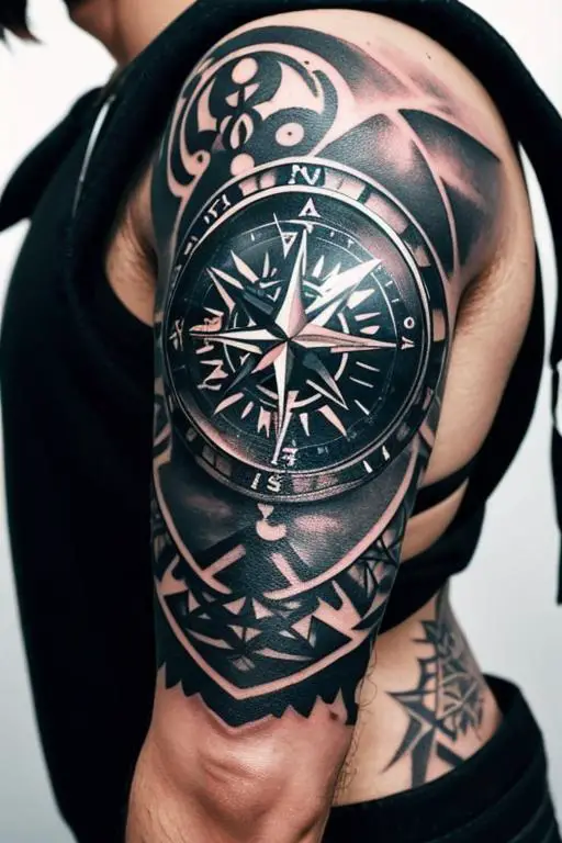 Compass Tattoo 26