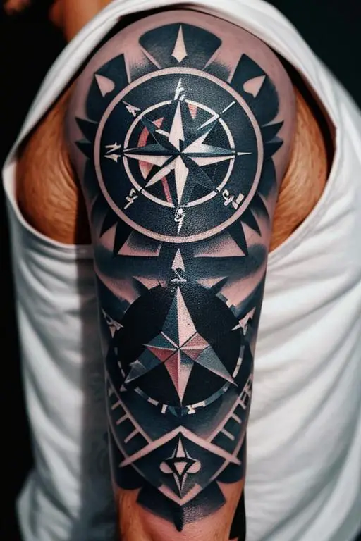 Compass Tattoo 31