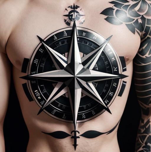 Compass Tattoo 32