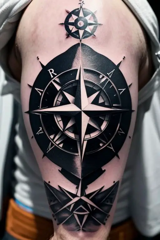 Compass Tattoo 39