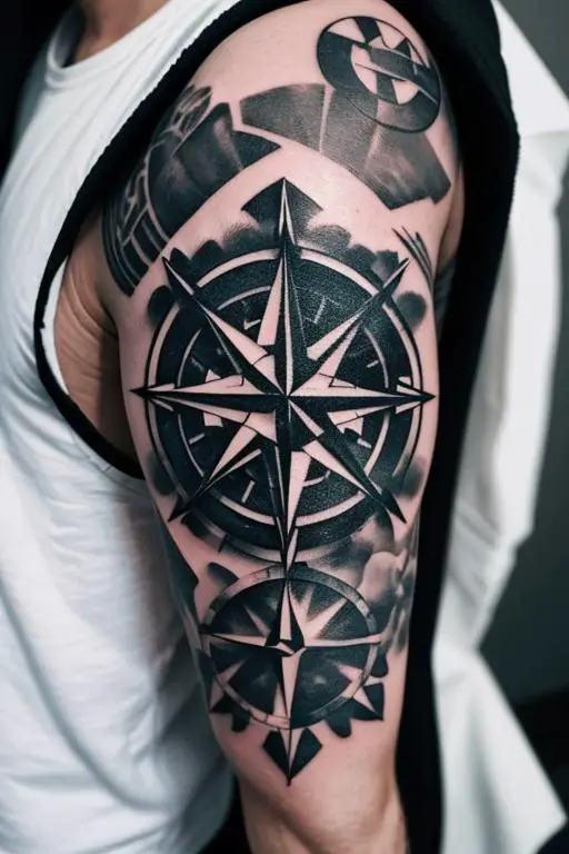 Compass Tattoo 4