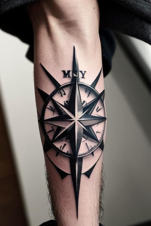 Compass Tattoo 41