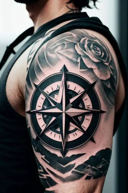 Compass Tattoo 42