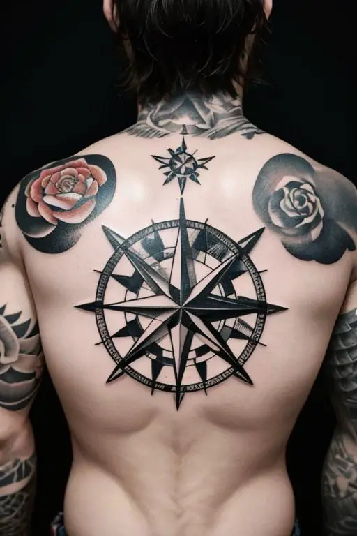 Compass Tattoo 5