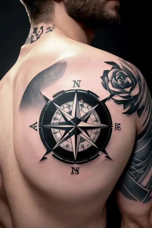 Compass Tattoo 7