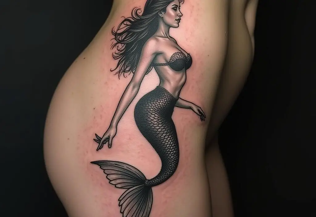 Cutest Mermaid Tattoo 1