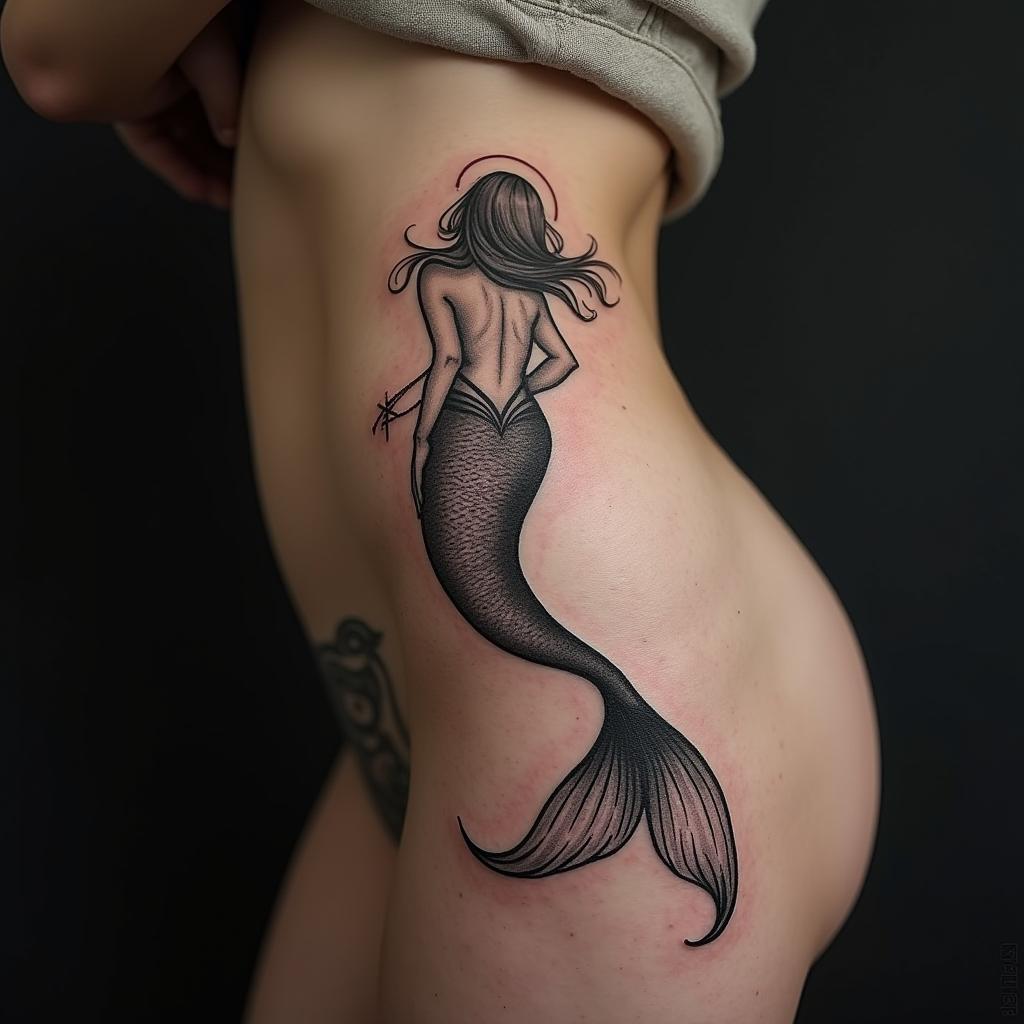 Cutest Mermaid Tattoo 11