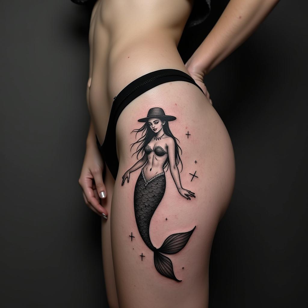 Cutest Mermaid Tattoo 12