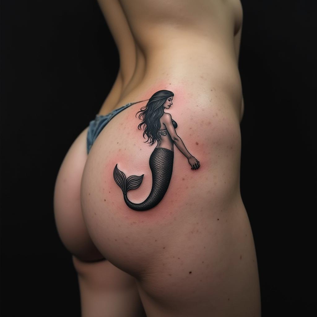 Cutest Mermaid Tattoo 4