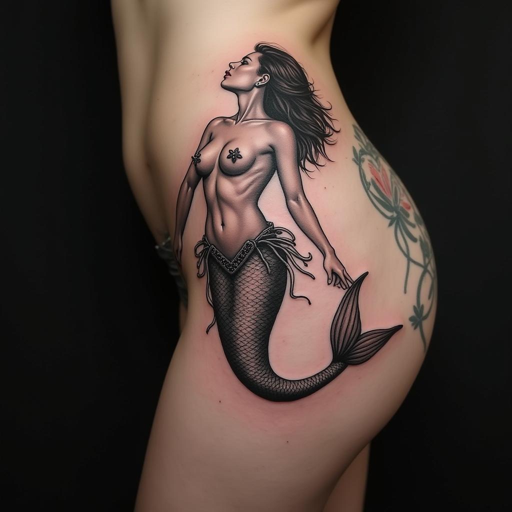 Cutest Mermaid Tattoo 7