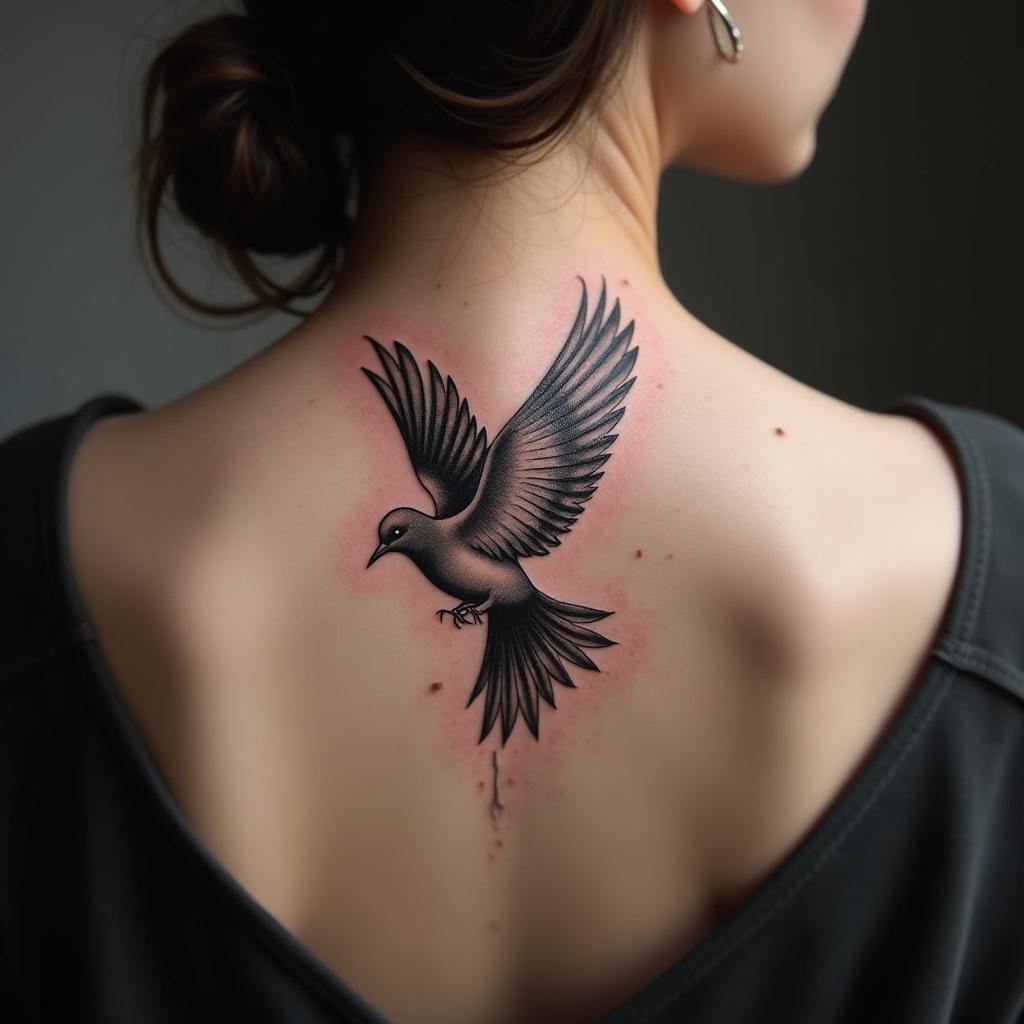 Dove Tattoo On Back 11