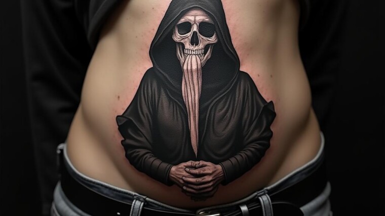 Gothic Plague Doctor Tattoo 1