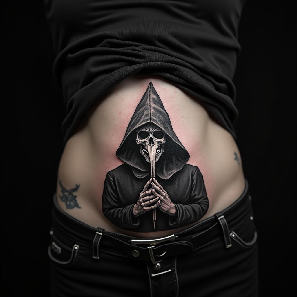 Gothic Plague Doctor Tattoo 3