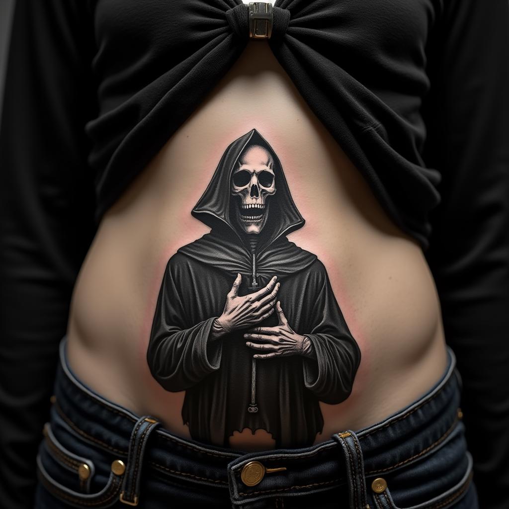 Gothic Plague Doctor Tattoo 9