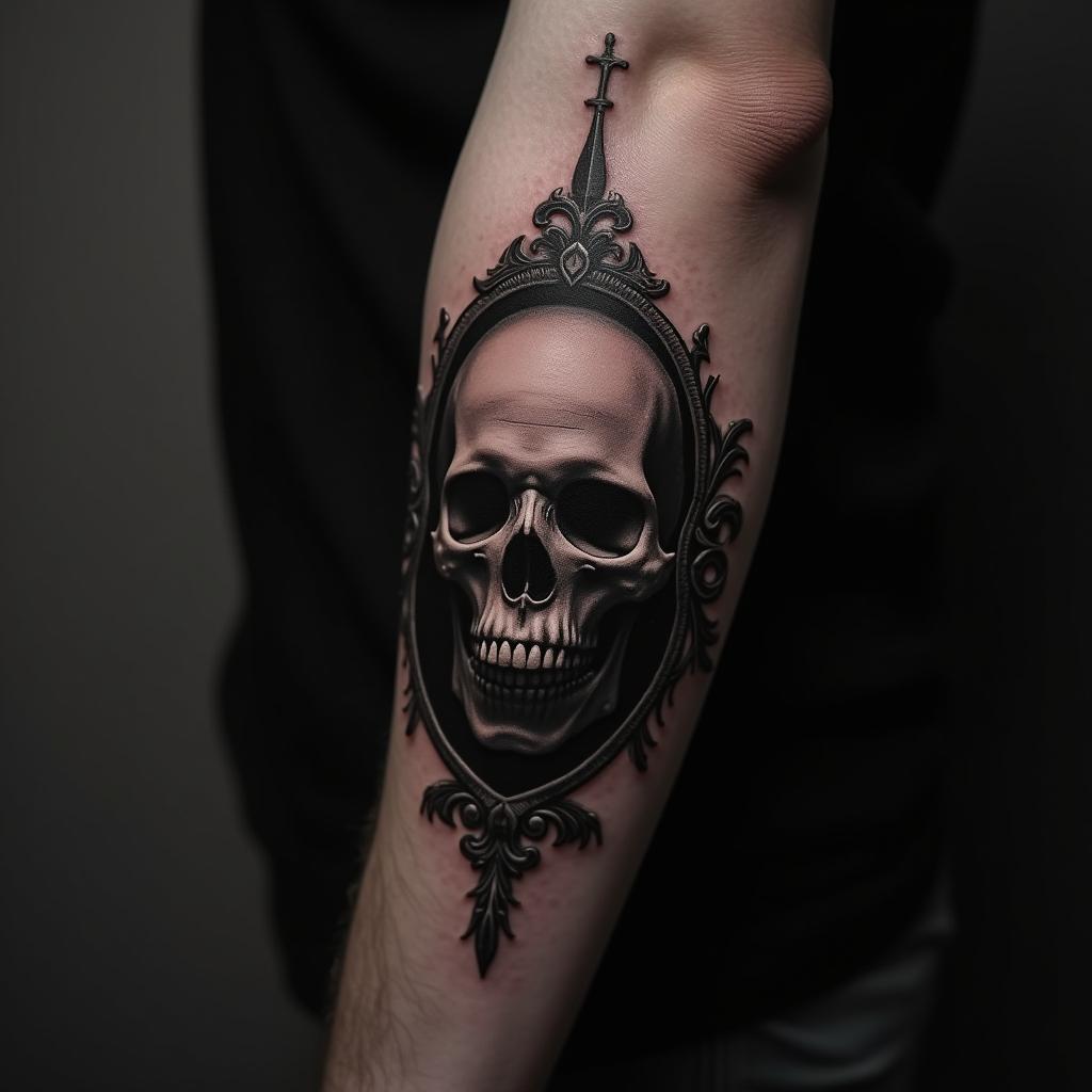 Grim Tattoo On Arm 10