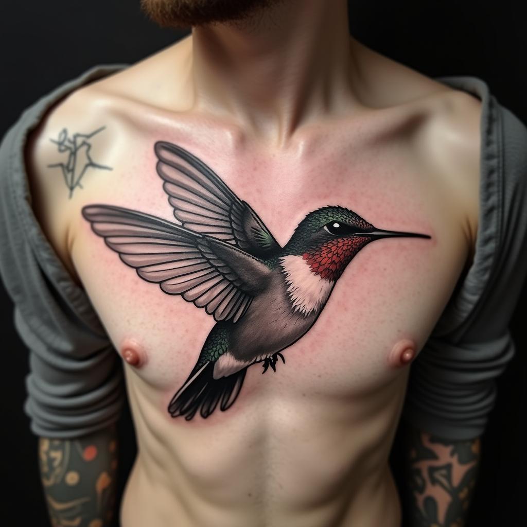 Humming Bird Tattoo 3