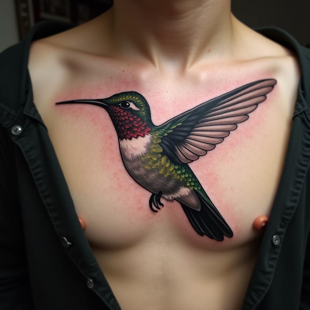 Humming Bird Tattoo 6