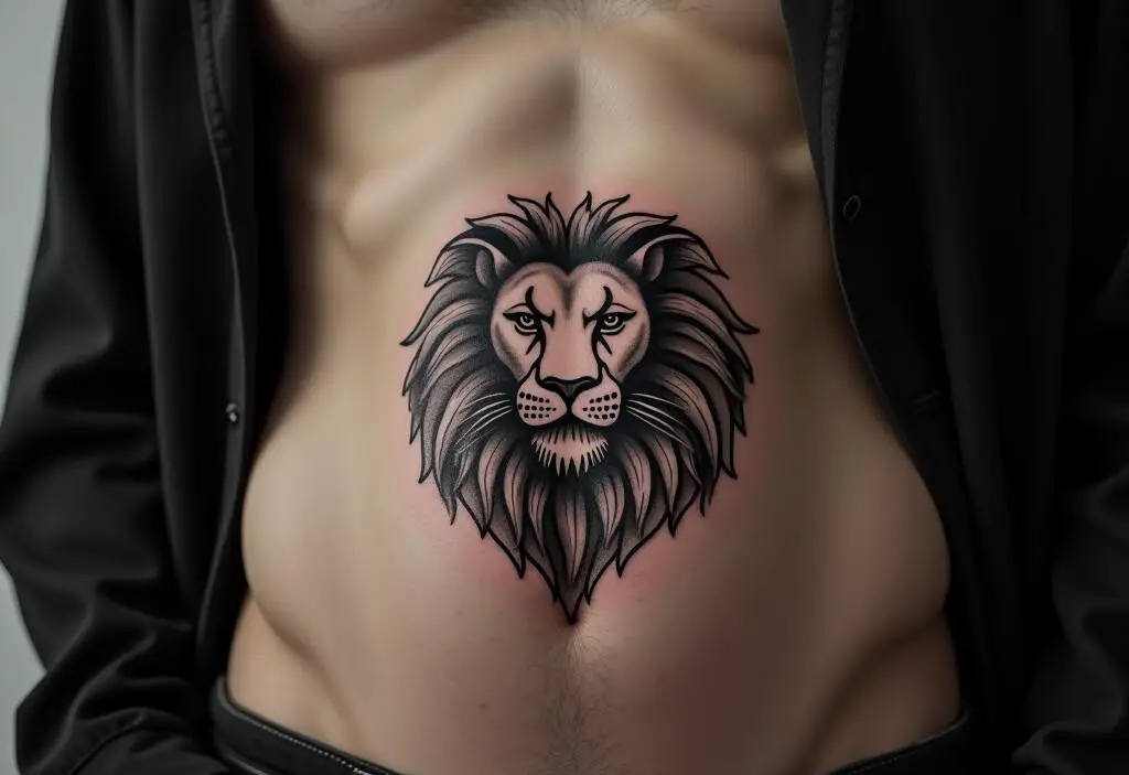 Leo Sign Tattoo 1