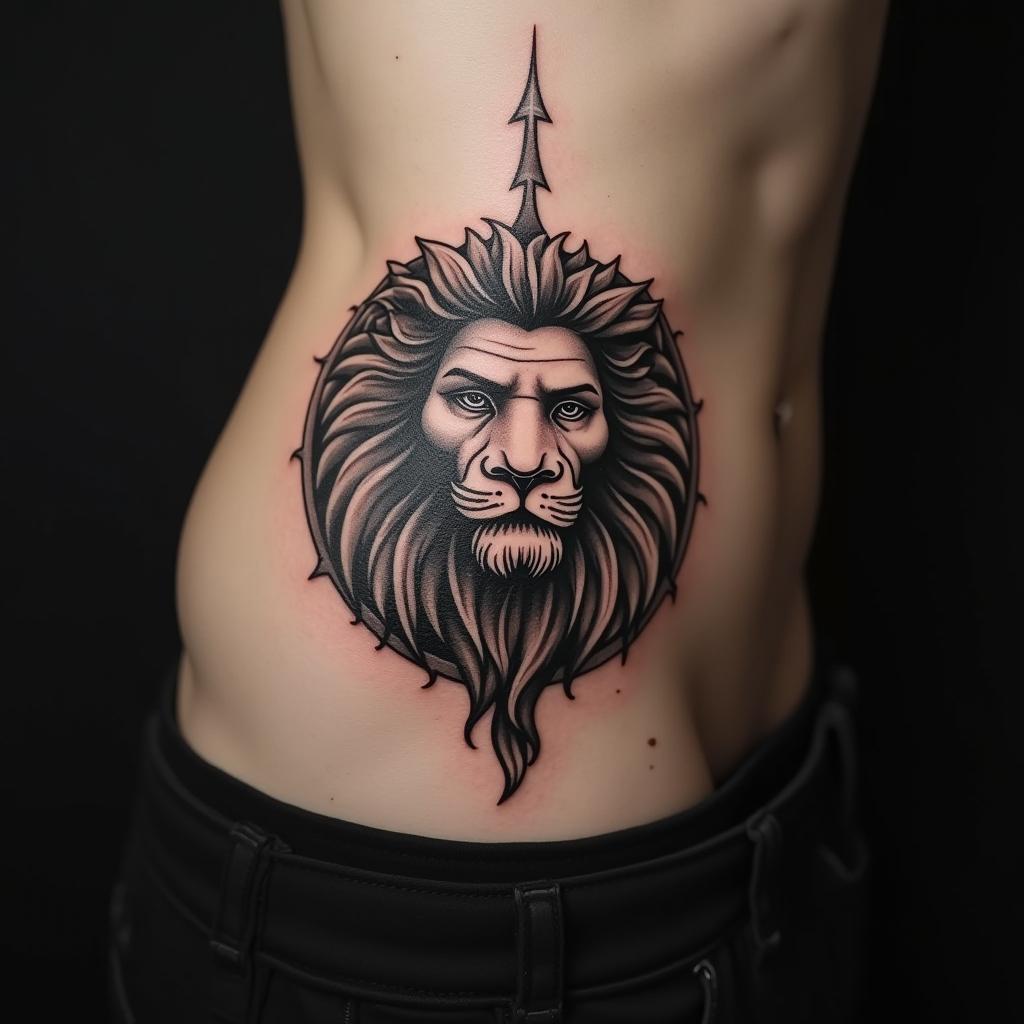 Leo Sign Tattoo 10