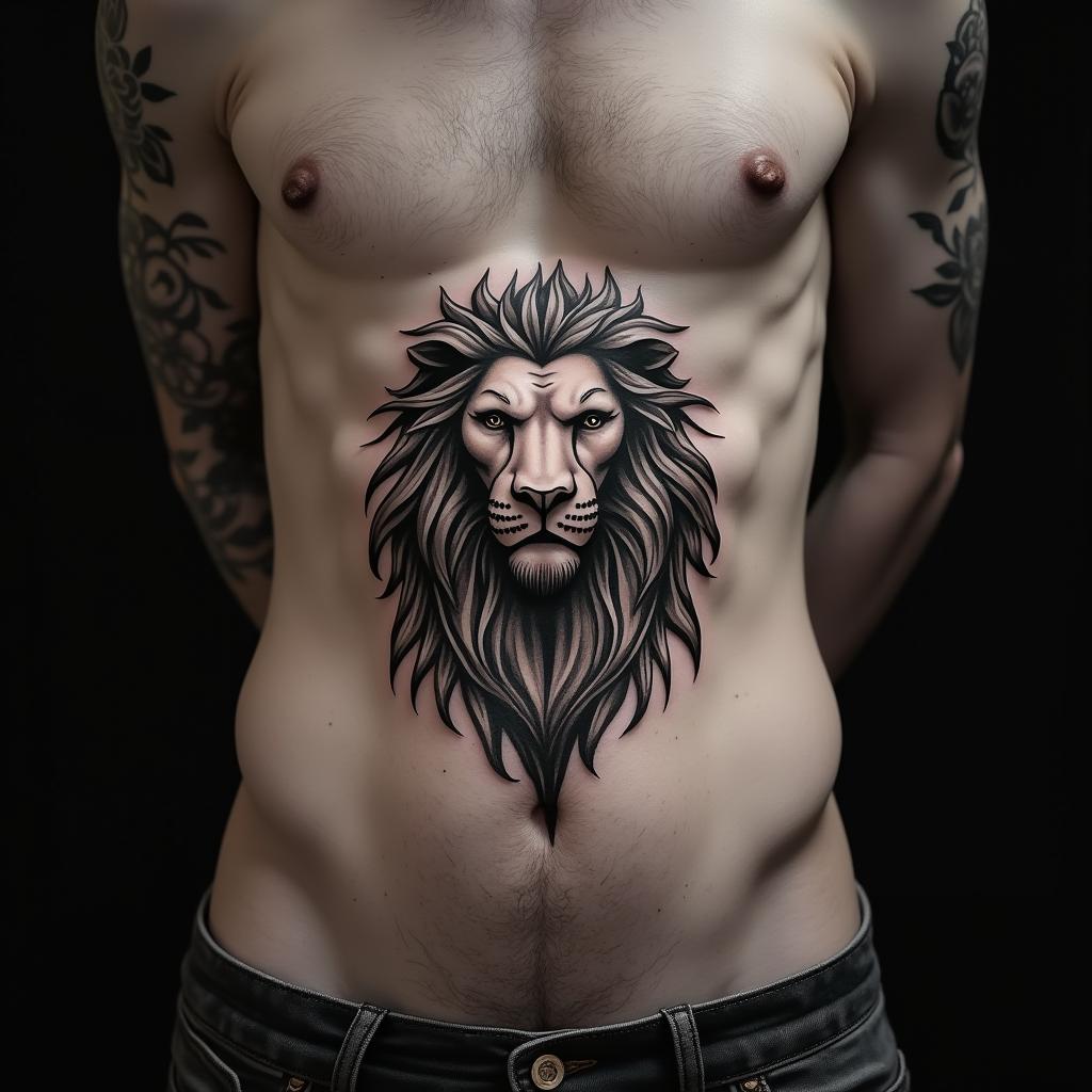 Leo Sign Tattoo 7