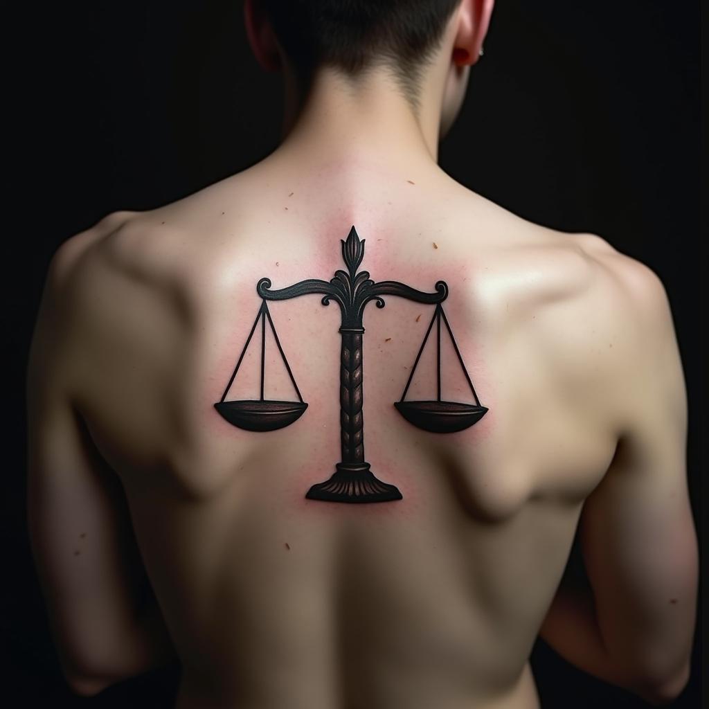 Libra Sign Tattoo 18