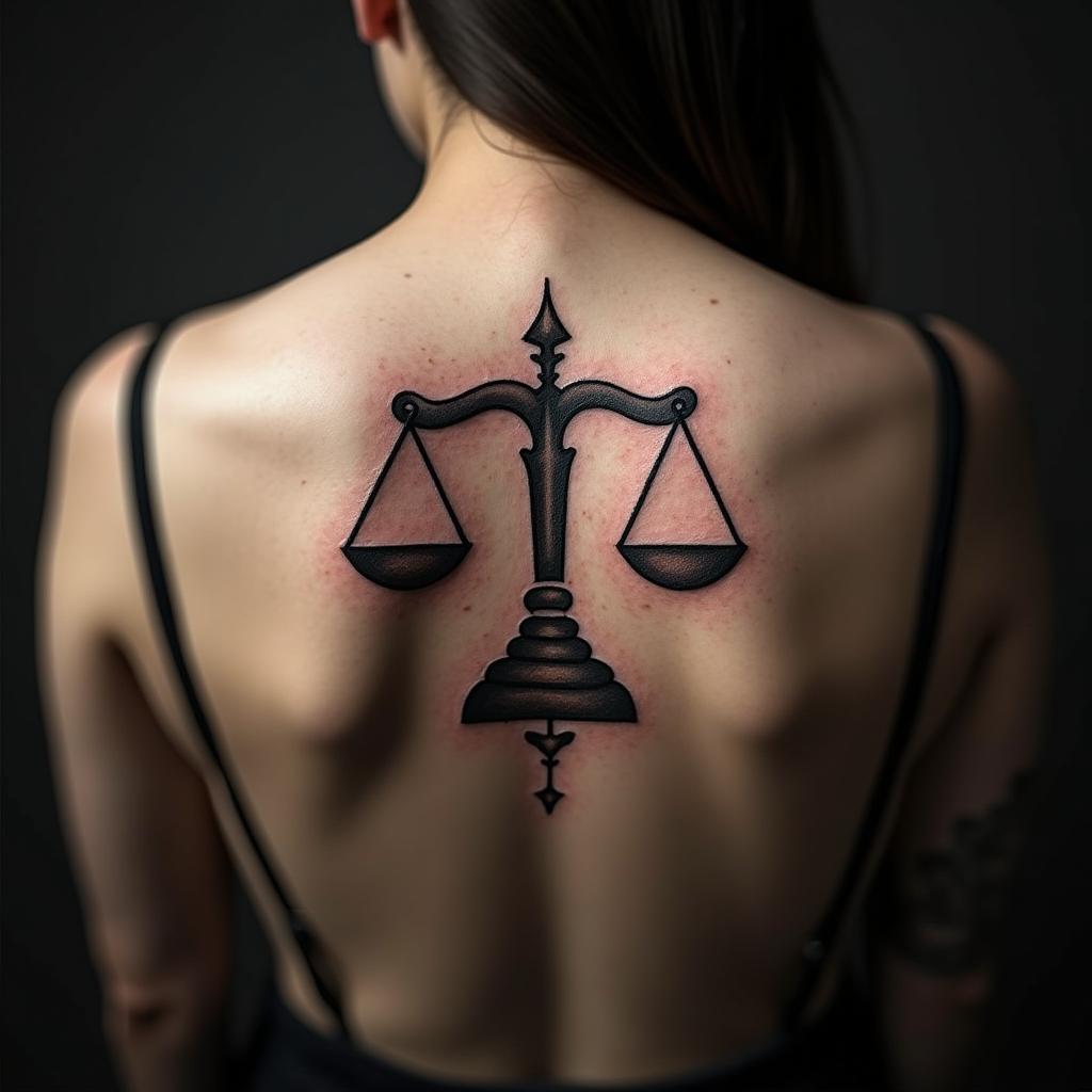 Libra Sign Tattoo 24