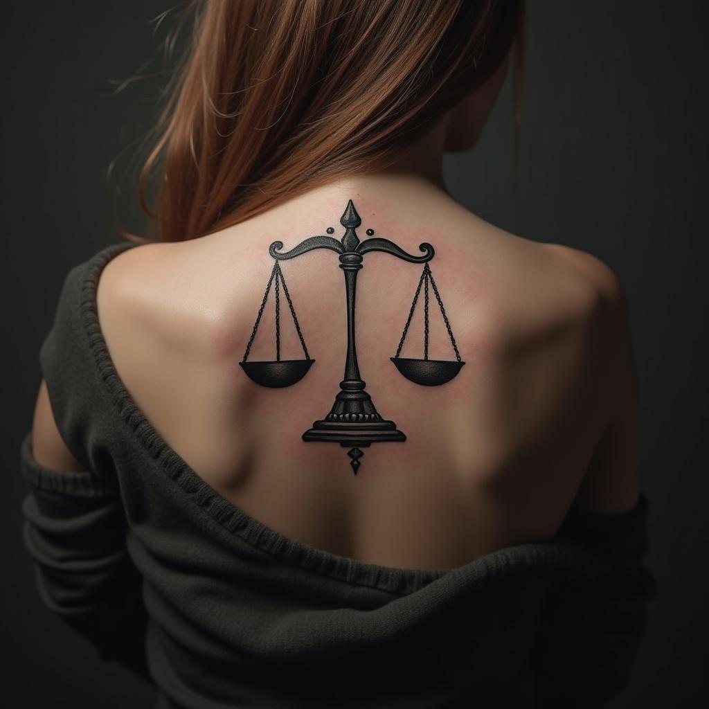 Libra Sign Tattoo 25