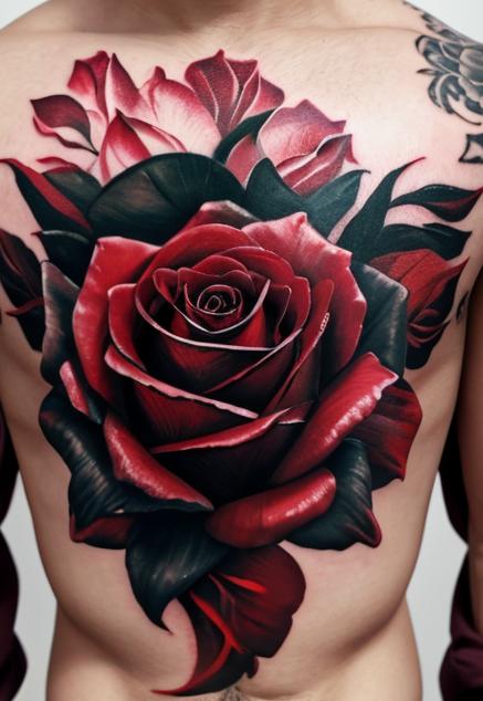 Man Rose Tattoo 1