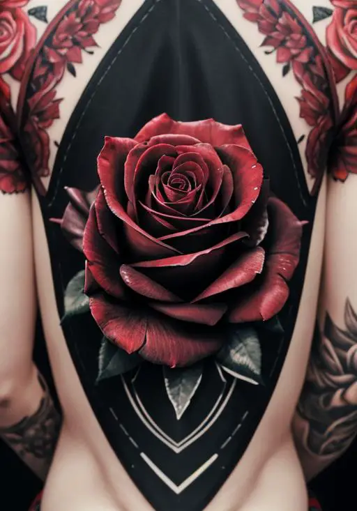 Man Rose Tattoo 16