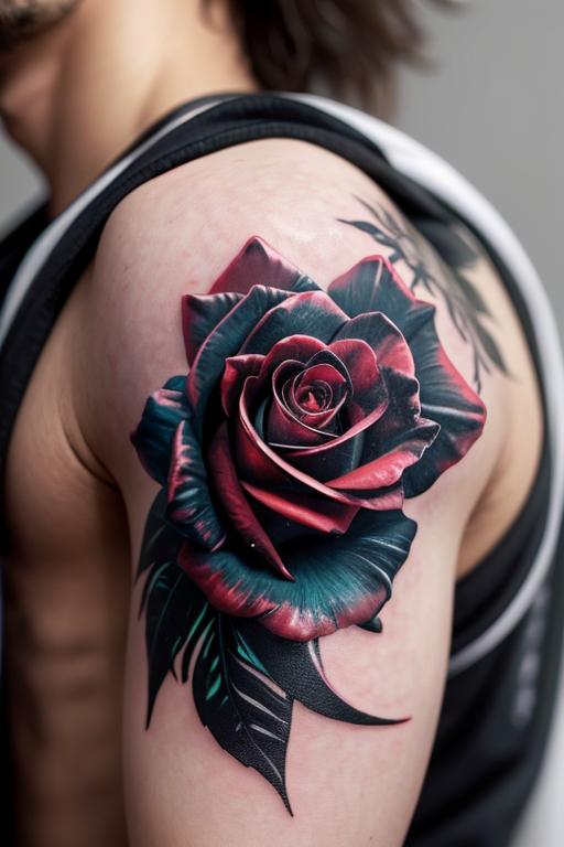 Man Rose Tattoo 2