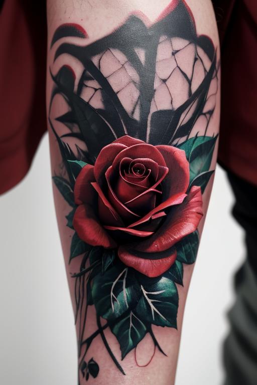 Man Rose Tattoo 4