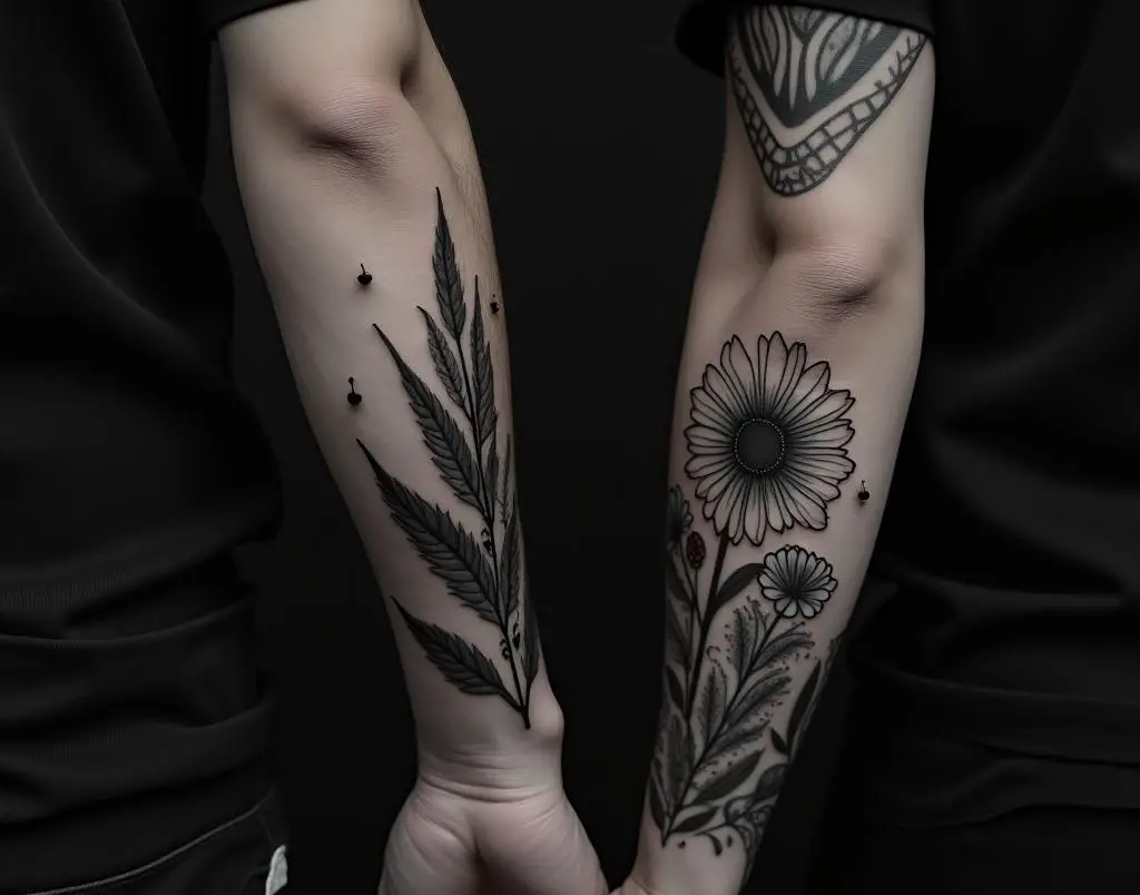 Matching Couple Tattoo 9