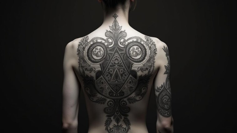 Mayan Tattoo On Back 1