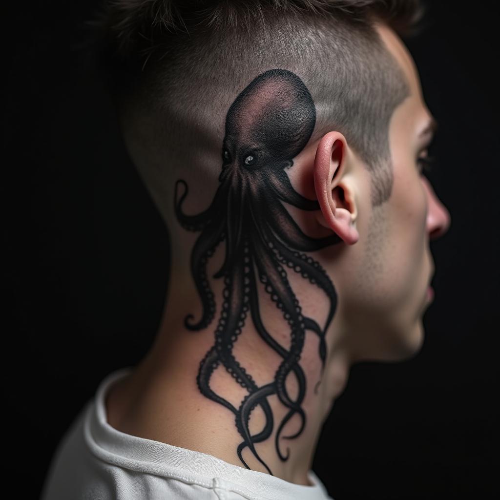 Octopus Tattoos On Behind 8